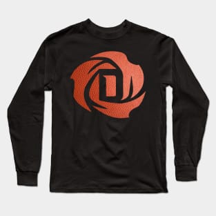 Derrick Rose Logo - Basketball Texture Long Sleeve T-Shirt